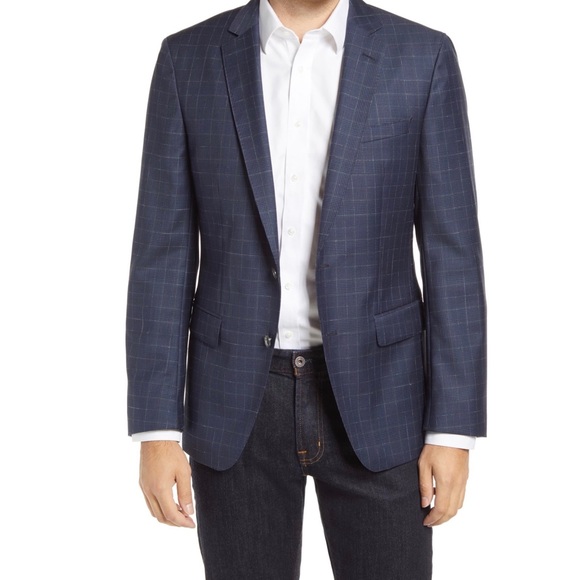 John W. Nordstrom Other - NWT JWN Wool Windowpane Sport Coat Blazer